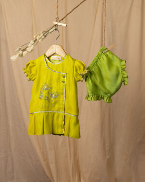 Green Gota Frock Set