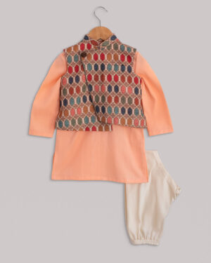 Mughal Print Jacket Set