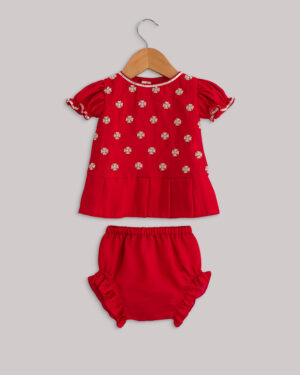 Red Frock With Bloomers