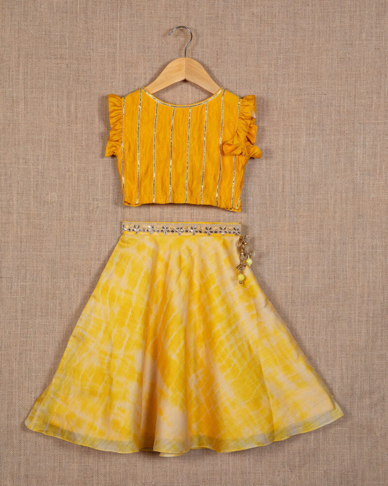 Tie and Dye Lehenga Set