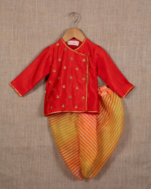 Red Gota Angarkha Set