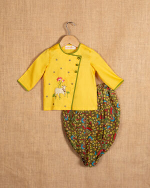 Yellow Pichwai Angarkha Set