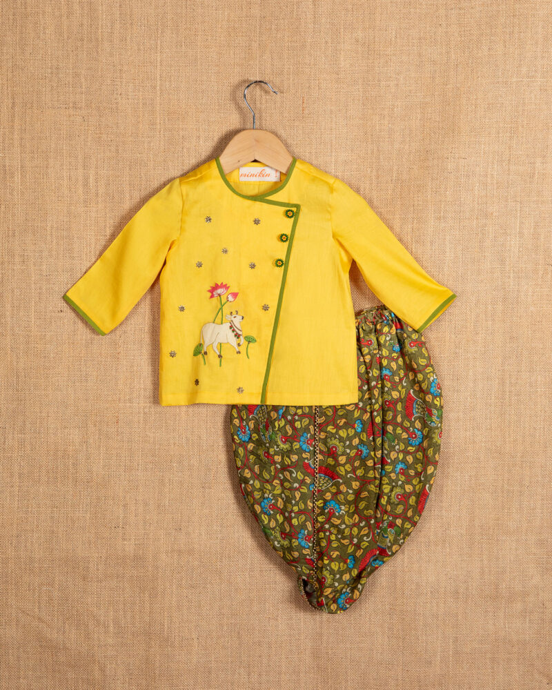 Yellow Pichwai Angarkha Set