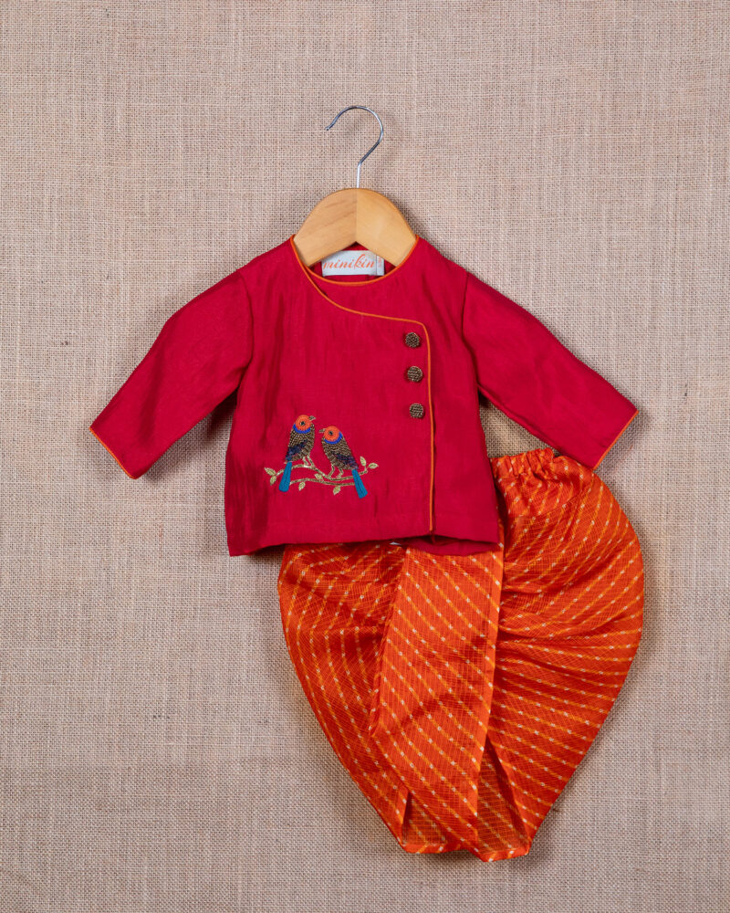 Red Bird Angarkha Set