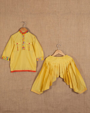 Yelllow Pathan Suit