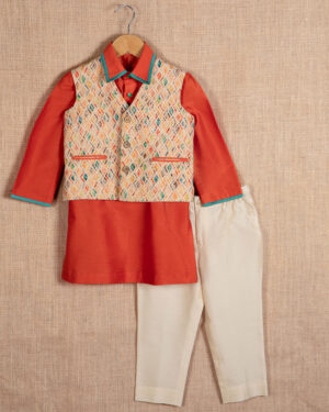 Multicolor Jacket Set